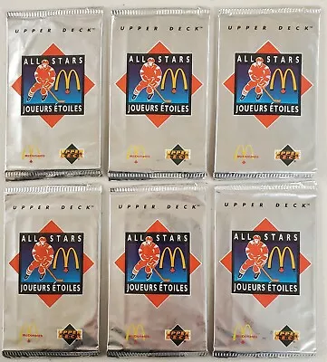 1992-93 Upper Deck McDonald's Hockey 6(Six) Pack Lot Sealed Unopened  • $17.98