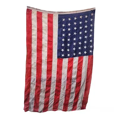 Vintage Large 48 Star American Flag Hand Stitched 45 X70  • $100