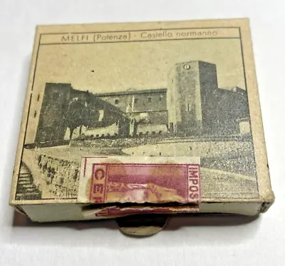 Vintage Wooden Matches From Livorno & Melfi Italy W/ Tax Stamp European • $12