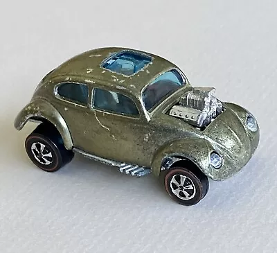 $55 • Buy Vintage Hot Wheels Redline 1967 Custom Volkswagen Lime Green