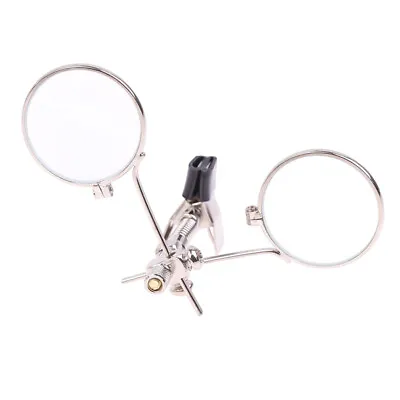 5X Double Lenses Magnifying Glass Clip Diameter 25mm MINI Monocular Magnifie  XK • £6.52