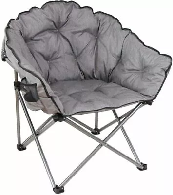 Padded Cushion Outdoor Folding Lounge Patio Club Chair Patio Garden Portable New • $145.49