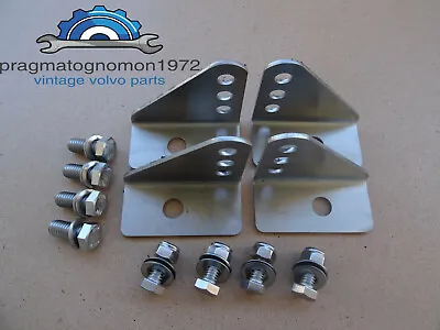 VOLVO AMAZON 121 122  FRONT SEAT MOUNT KIT STAINLESS STEEL Set ! • $29.99