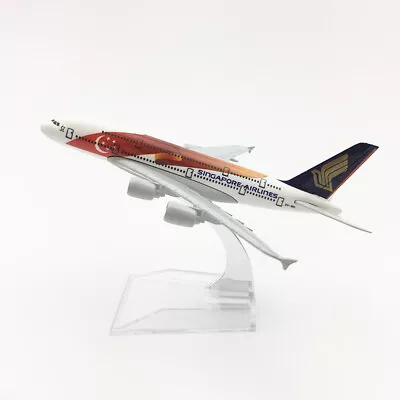 1/400 A380 Singapore Airlines SG50 Livery Civil Airliner Model Plane Scene Gift • $25.98