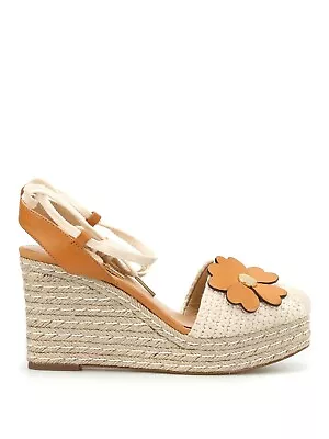 Michael Kors Kit Jute Wedge Macrame Sandals • $250