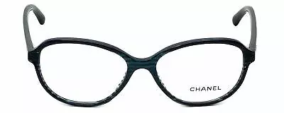 Chanel 3316 Blue Glitter 1515 Round Plastic Eyeglasses Frame 52-16-135 Italy New • $323.05