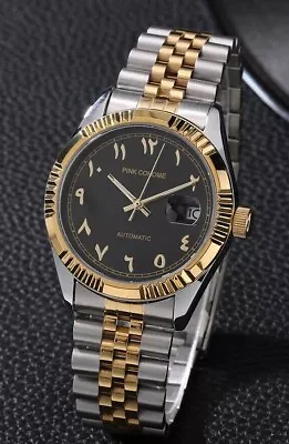 Luxury Steel Arabic Numbers Watches Automatic Movement Mens Luxury Watch Design • £45