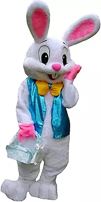 Easter Party Rabbit Costume Bunny Mascot Costume Adult Size Fancy Dress • $70.99