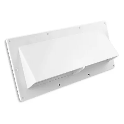 Mobile Home / RV Leisure CW White Exterior Sidewall Range Hood Vent With Damper • $10.99