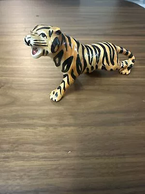 Vintage UCTCI Ceramic Tiger Figure Figurine Made In Japan 6” • $15