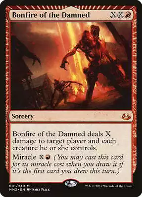 Bonfire Of The Damned Modern Masters 2017 PLD Red Mythic Rare CARD ABUGames • $2.85