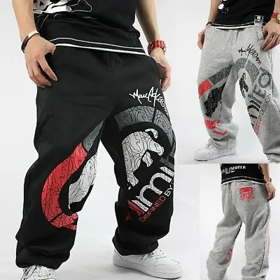 Mens Ecko Unltd Thickened SkateBoarding SweatPants Cotton Loose Warm Guard Pants • $41.97