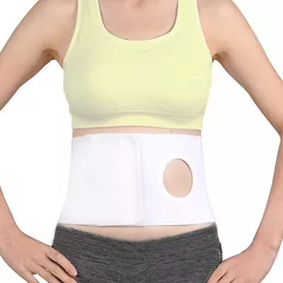 Men Women Medical Ostomy Belt Hernia Binder Brace Abdomen Band Stoma Support NEW • $27.51