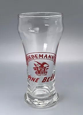 Wiedemann's Beer Sham Glass / Vtg Barware Advertising / Man Cave Home Bar Decor • $26.95