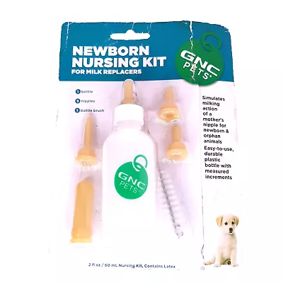 GNC Nursing Kit Feed Newborn Puppies Kittens Bottle Nipple Baby Pets • $7.99