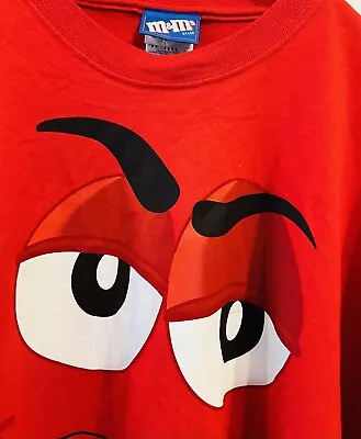 M & M's Candy Red Adult Size 4XL Graphic Short Sleeve T-Shirt W/tags • $18