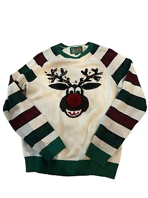 Ugly Christmas Sweater 3D Moose Design - Men’s Size Medium • $18.71