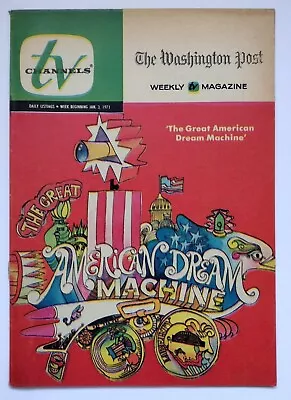 Washington Post TV Channels Guide Jan 1971 Magazine Jack Dodson Of Mayberry RFD • $9.95