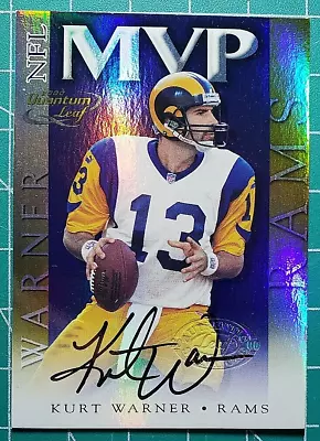 2000 Quantum Leaf   #NFL1A Kurt Warner   MVP AUTO 12/100*  Team: St. Louis Rams • $249.99