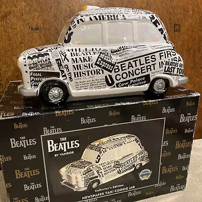 The Beatles Vandor Newspaper Taxi Cookie Jar Box 1999 Release. • $125