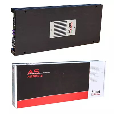 1 AUDIO SYSTEM AS300.2 Amplifier 2 Channels 2 X 600 Watts RMS A 2 Ohm Class Ab • £284.81