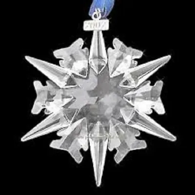 £95 • Buy Swarovski Crystal  2002 ANNUAL CHRISTMAS ORNAMENT/STAR  Original Box/Cover/Cert.
