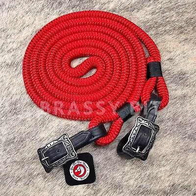 Custom Yacht Rope Connected Reins W/ Jeremiah Watt Buckles • $106.25