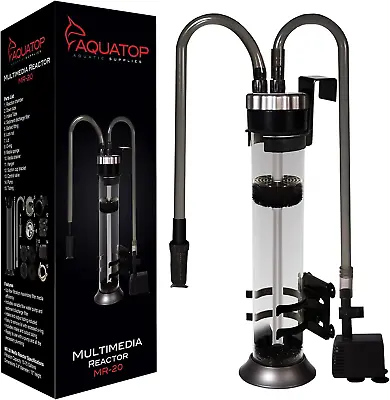 Media Reactor With 95 GPH Pump – For 10-75 Gallon Tanks Up-Flow Filtration For  • $112.27