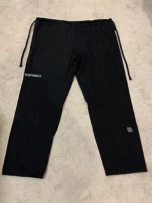 Sanabul Gi Brazilian Jiu Jitsu Size A3 Pants Only Black Cotton Martial Arts MMA • $39.94