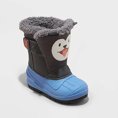 Toddler Boys' Frankie Winter Boots - Cat & Jack Blue 12T • $15.97