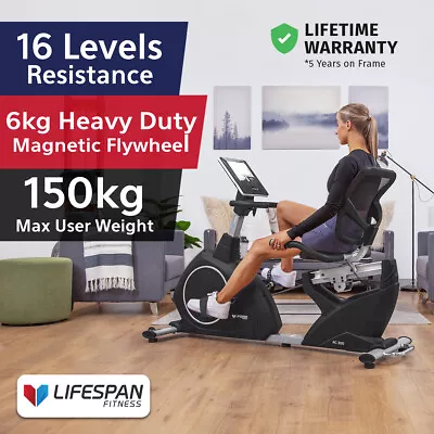Lifespan RC300 New Recumbent Exercise Bike #Auto-Tension Magnetic Resistance • $1019