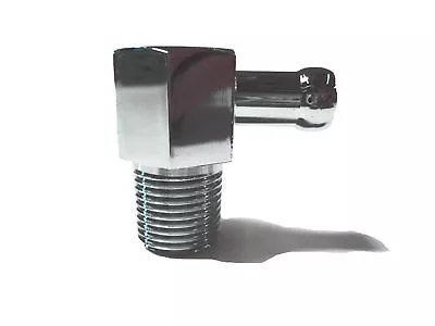 $14.50 • Buy Vacuum Line 3/8 NPT 90 Degree Hose Chrome Aluminum INTAKE MANIFOLD FITTING A5