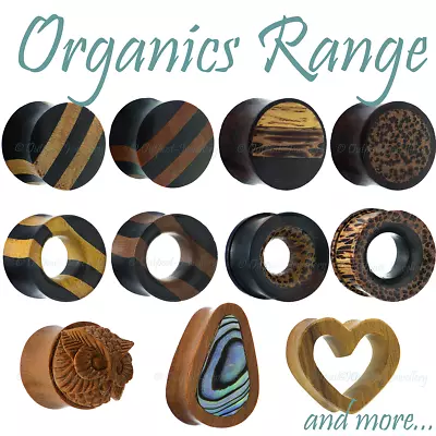 £5.39 • Buy 1 X Wood Plug For Ear Flesh Tunnel Wooden & Horn Stretcher Organic Stretched UK