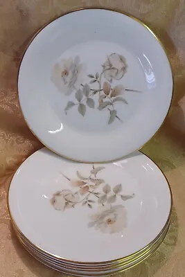 6 X Royal Doulton Yorkshire Rose (H5050) Salad Plates 9” - Manufactured 1977  • £15