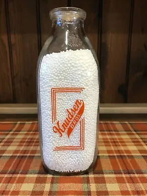 Knudsen Bros. Milk Bottle From Connecticut • $15