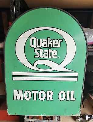 Vintage Quaker State Motor Oil Gas Station Sign • $179