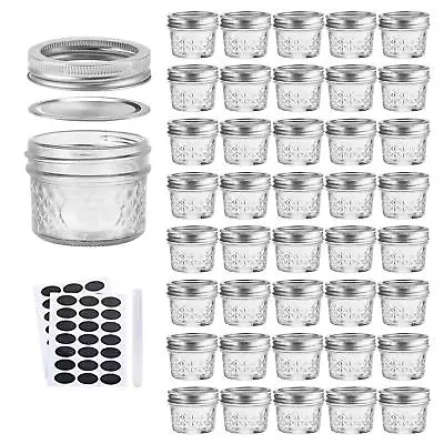 4oz / 120ml Mason Jars Glass Canning Jars Jelly Jars With Regular Lids Idea... • $44.94