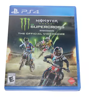 PS4 Playstation Monster Energy Supercross Video Game Everyone  • $7.99