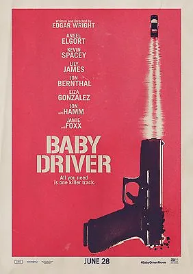 Baby Driver Poster Film Art A4 A3 Print Cinema Movie • £8.82