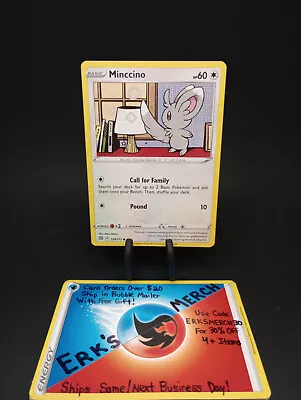Minccino 124/172 Brilliant Stars NM Regular Common Pokemon Card • $0.99