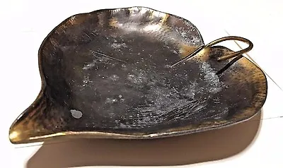 Rare Antique 1930's Art Deco Nouveau Signed Mcclelland Barclay Bronze Leaf Tray  • $49.99