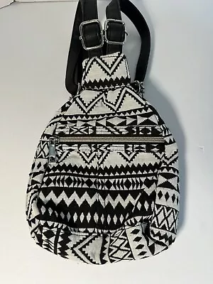 Black & White Aztec Pattern Backpack • $15