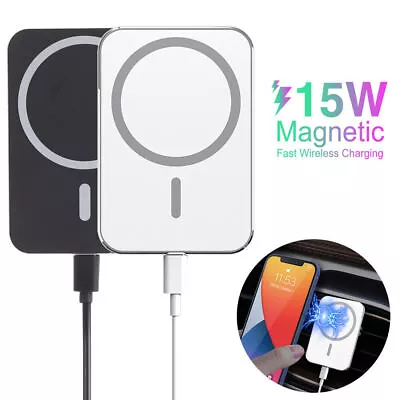 $24.78 • Buy Magnetic Car Mount 15W Wireless Charger MagSafe For IPhone 14 13 12 Pro Max Mini