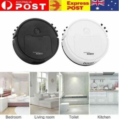 $21.85 • Buy Automatic Smart Robot Rechargeable Vacuum Cleaner Dry Wet Floor Mop Sweeping AU
