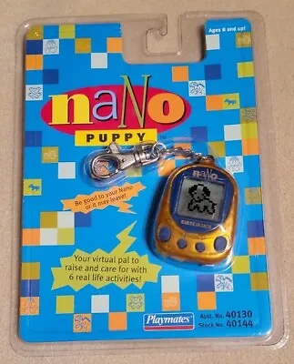 NEW 1997 NANO PUPPY Playmates Orange/Brown Virtual Pet Dog Vintage NOS NIB • $99.99