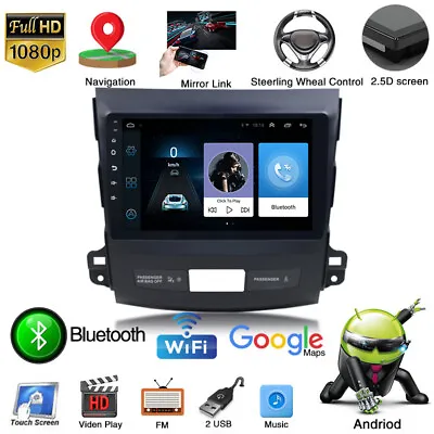 Android 10.1 9  Car Radio Stereo GPS Navi Player For Mitsubishi Outlander Xl 2 • $172.57