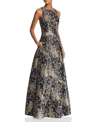 NWT Aidan Mattox Floral Jacquard Ball Gown 0 • $149