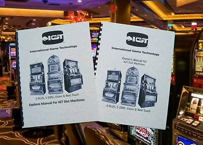 IGT S-PLUS S-2000 Vision & Real Touch Slot Machine Options And Owner's Manual • $14.99