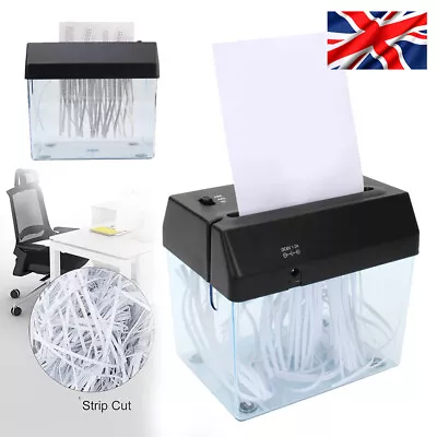 £13.93 • Buy Mini Electric Desktop Office Paper Shredder Cross Cut Shredding With Wastebasket