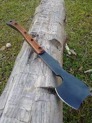 Custom Handmade Spring Steel 5160 Viking Axe Camping Axe Survival Axe • $115